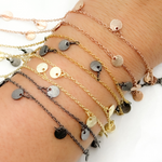 Load image into Gallery viewer, 302D. Disc Shape 6mm Dangle Wire Chain