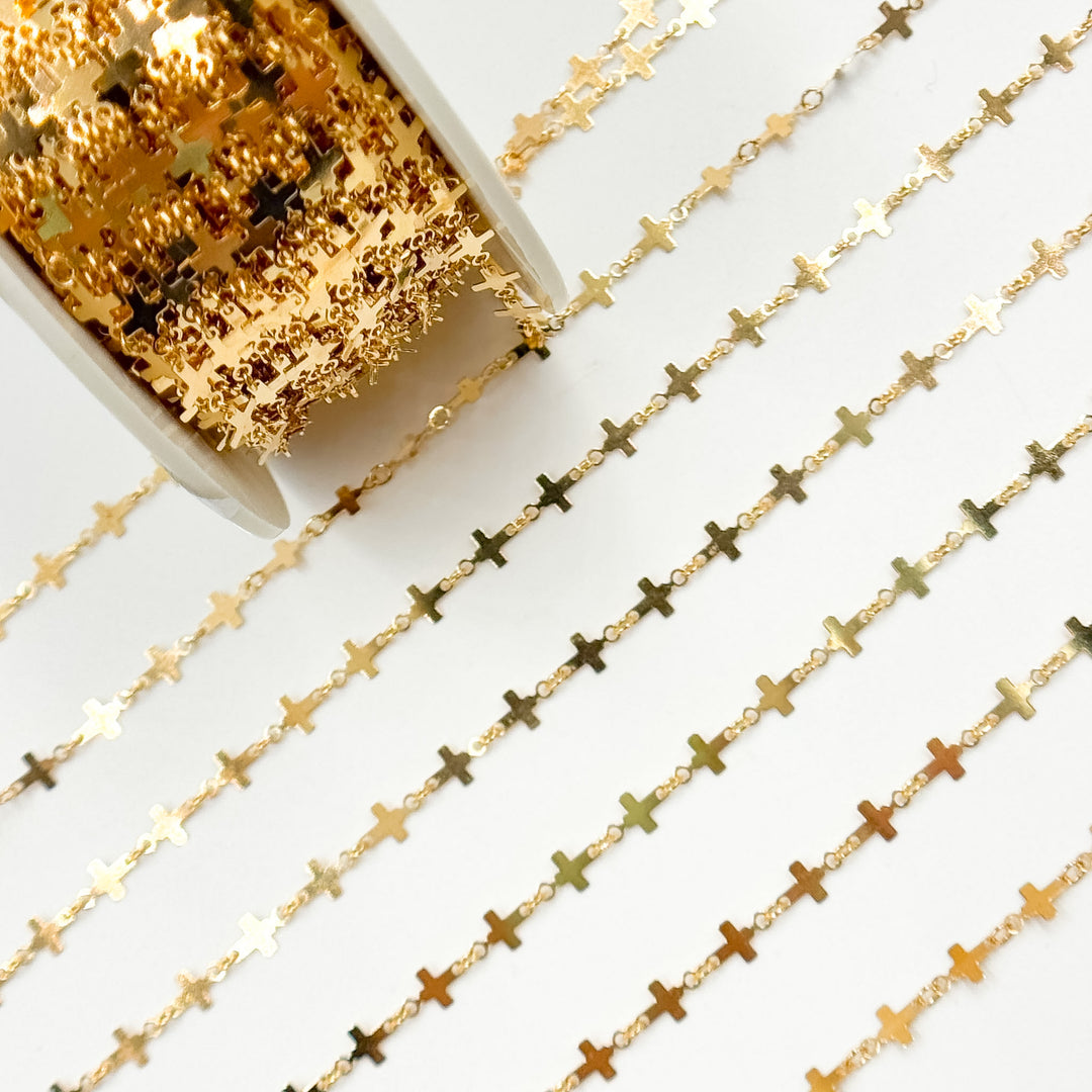 V310GF. 14K Gold-Filled Fancy Cross-Link Chain