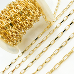 Load image into Gallery viewer, Y54GP. Gold Plated 925 Sterling Silver Flat Oval Link Chain