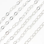 Load image into Gallery viewer, 720FSS. Sterling Silver Flat Oval Chain
