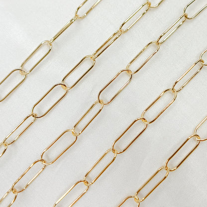14K Gold Filled Paperclip Chain