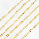 Load image into Gallery viewer, 163SBSFGF. 14K Gold Filled Diamond Cut Marina Link Chain
