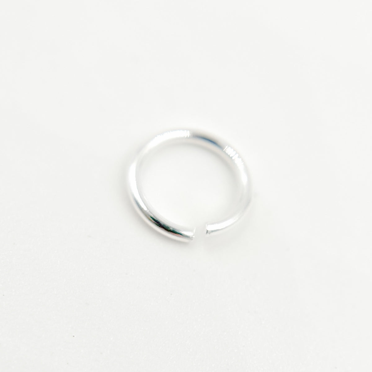 4MM 24Gauge White Sterling Silver Open Jump Ring