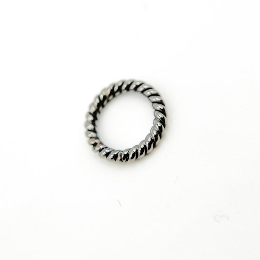 Gold Plated Twisted Jump Ring