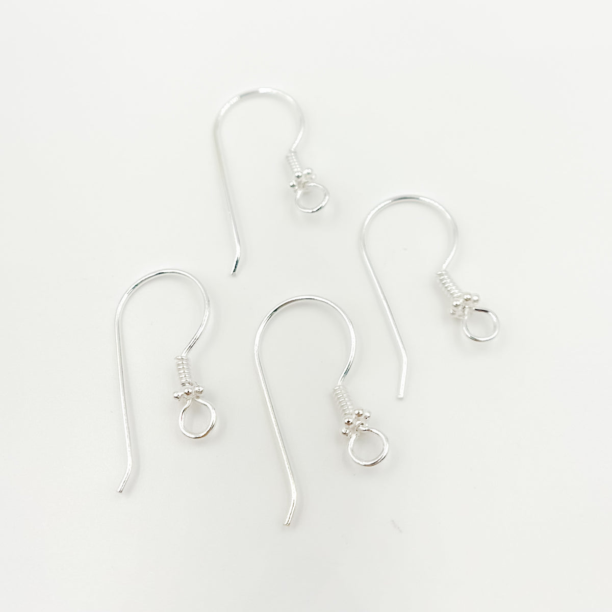 Sterling Silver Coil and Daisy Ear Wire