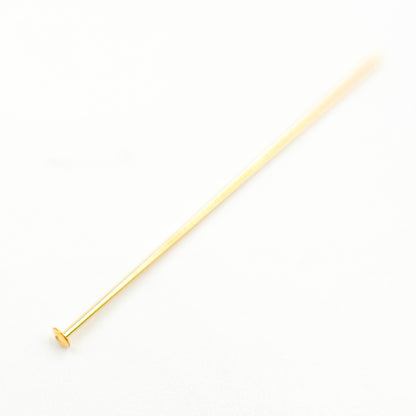 Gauge Gold-filled Flat 1 Inch Headpin