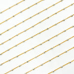 Load image into Gallery viewer, V288TT. Gold Filled with Sterling Silver Beads Satellite Chain