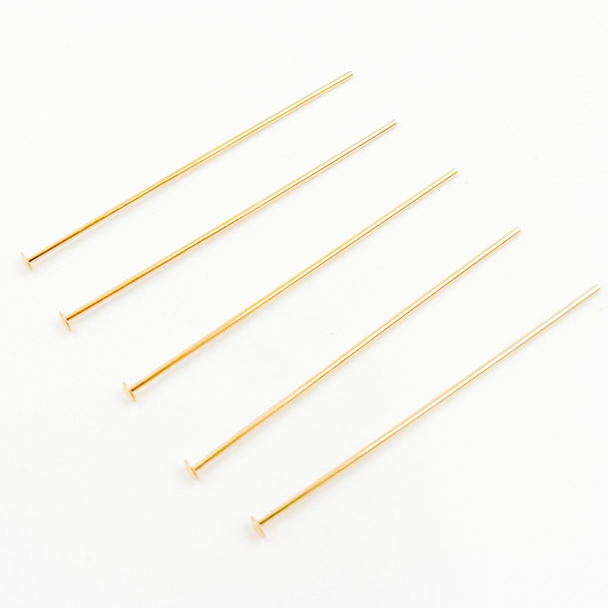 Gauge Gold-filled Flat 1 Inch Headpin