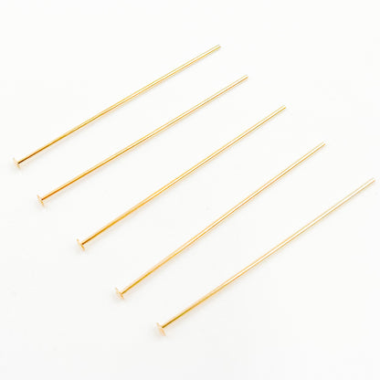 Gauge Gold-filled Flat 1 Inch Headpin