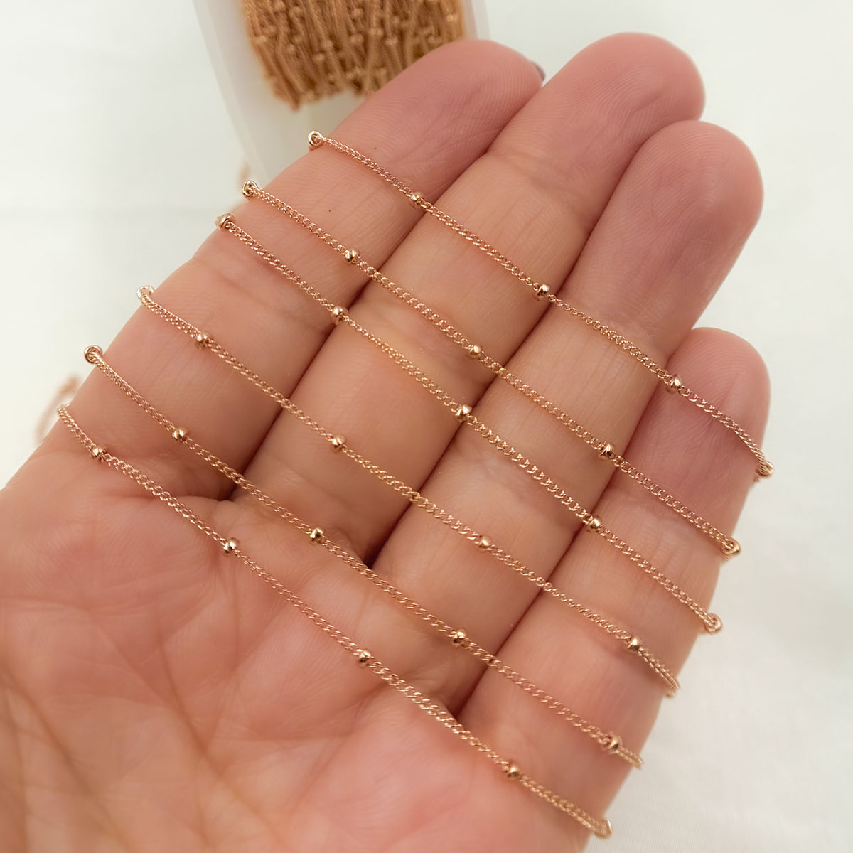 Rose Gold Filled Satellite Chain