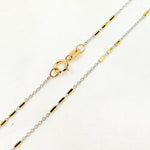 Load image into Gallery viewer, 14K Solid Gold Satellite Bar Chain
