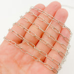 Load image into Gallery viewer, Y138OX. Oxidized Sterling Silver Round Paperclip Necklace
