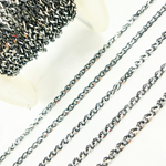 Load image into Gallery viewer, Black Rhodium 925 Sterling Silver Wheat Chain. X8SB
