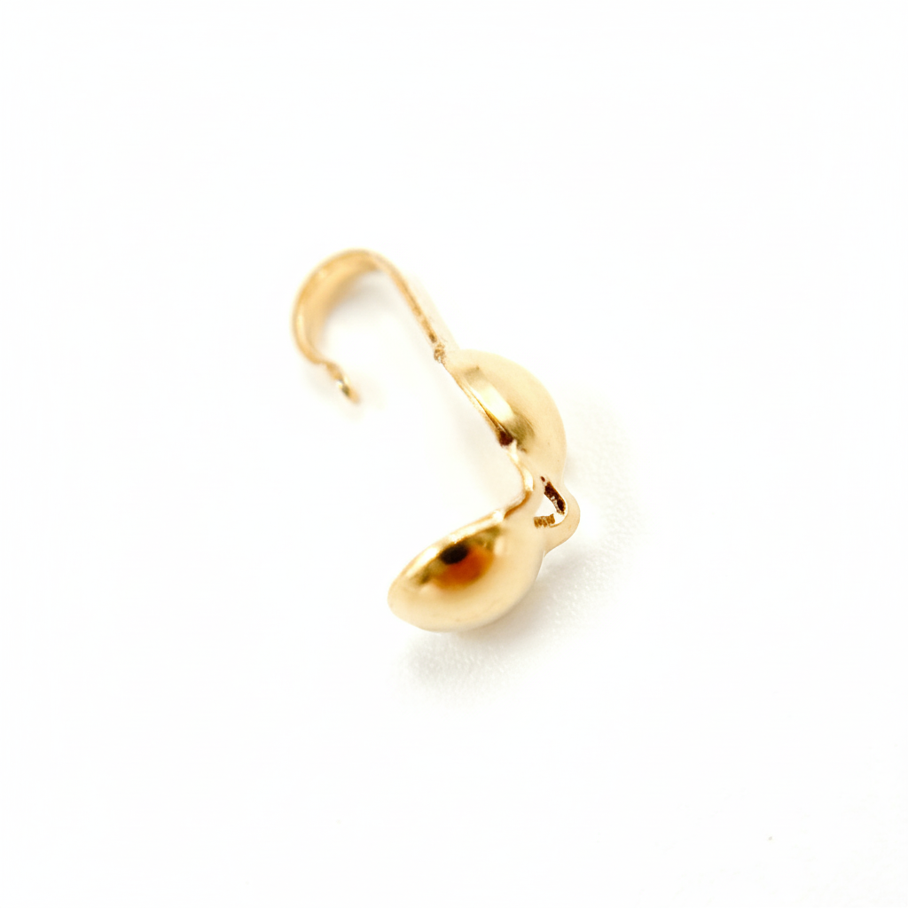 4001180. Gold Filled Clamshell Bead Tip