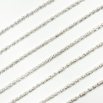 Z121SS. Sterling Silver Fancy Cable Chain