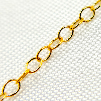 14K Gold-Filled Smooth Cable Chain