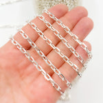 Load image into Gallery viewer, Y7SS. Sterling Silver Diamond Cut Oval Link Chain
