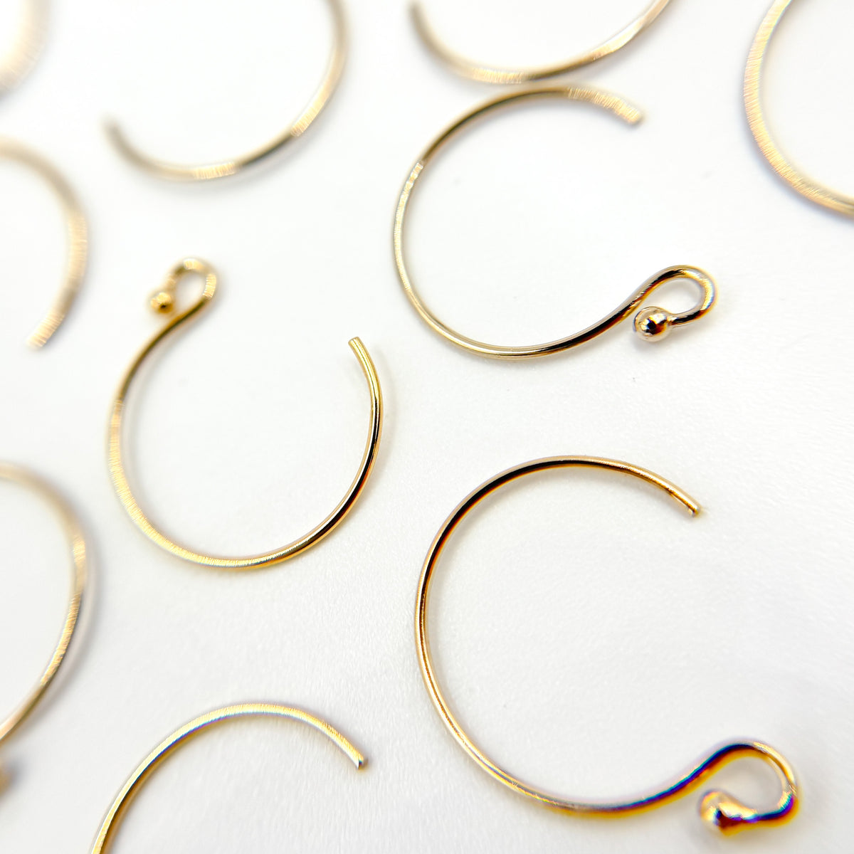 Gold Filled Circle Ball End Ear Wire