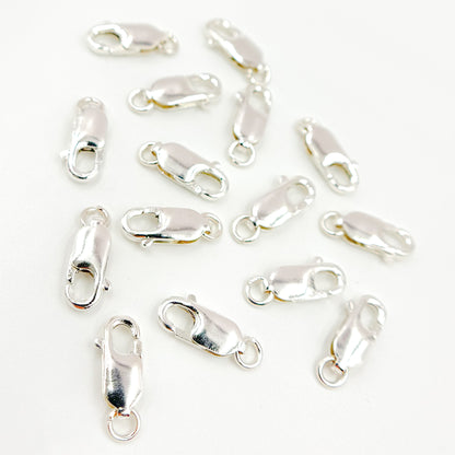 0925LC2SS. 12MM White Sterling Silver Lobster Clasp