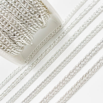 Sterling Silver Double Curb Chain