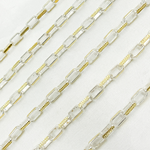 Load image into Gallery viewer, Two Tone Gold Plated and 925 Sterling Silver Paperclip Chain