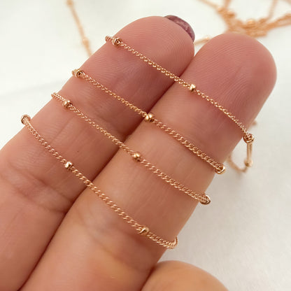 Rose Gold Filled Satellite Chain