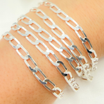 Load image into Gallery viewer, Z61SS. 925 Sterling Silver Flat Curb Link Chain
