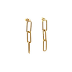Load image into Gallery viewer, 14k Solid Gold Paperclip Earrings. EFZ52394