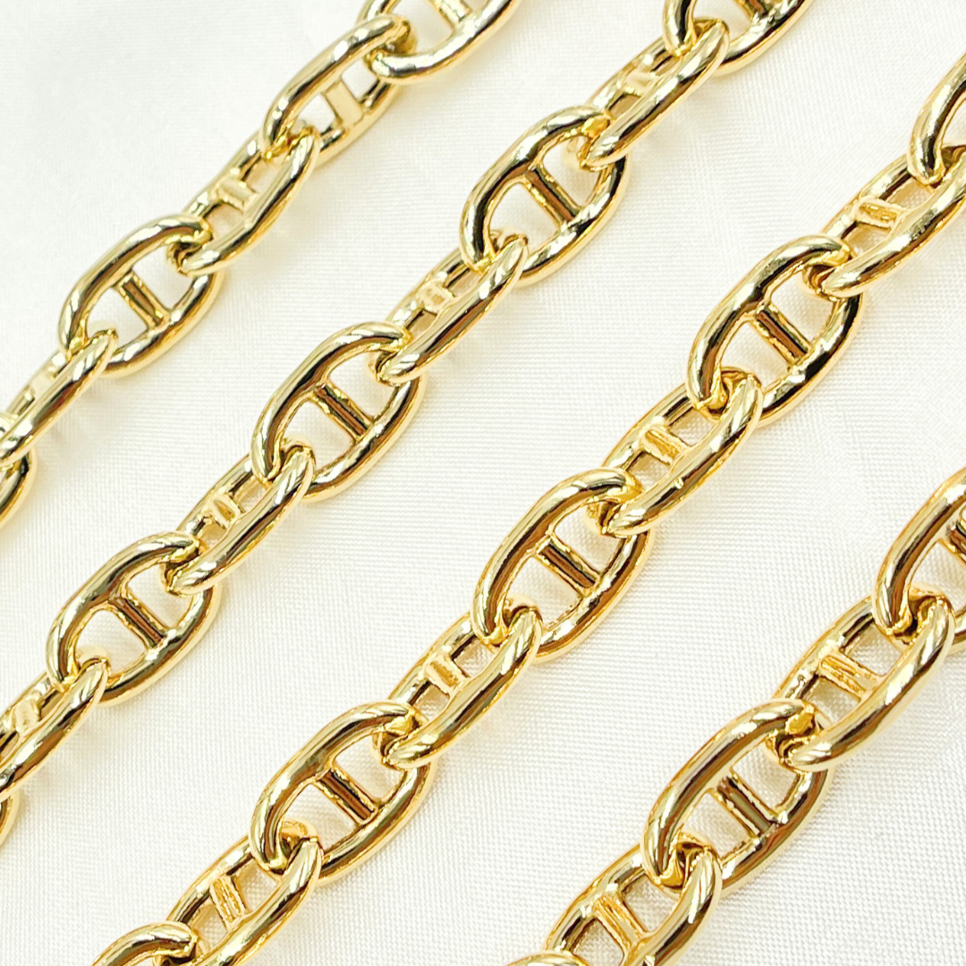 Gold Plated 925 Sterling Silver Marina Chain. Y84GP