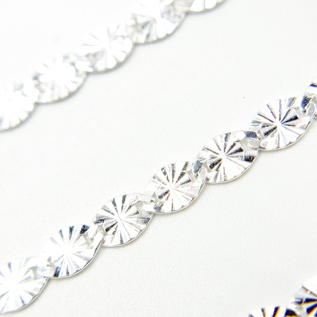 Z120SS. Sterling Silver Textured Marina Chain