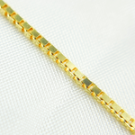 Load image into Gallery viewer, 073VED. 14K Solid Gold Box Link Chain
