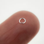 Load image into Gallery viewer, MFT050DE3. 3MM 24Gauge White Sterling Silver Open Jump Ring
