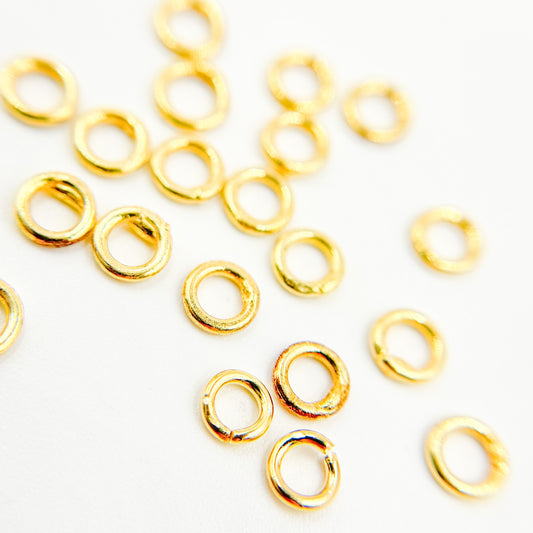JRC1GP. 4MM Close Gold Plated Jump Ring