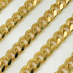 Load image into Gallery viewer, Gold Plated 925 Sterling Silver Matte Curb Chain. X32GPM
