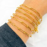 Load image into Gallery viewer, 4002LGF. 14K Gold Filled Hammered Paperclip Chain
