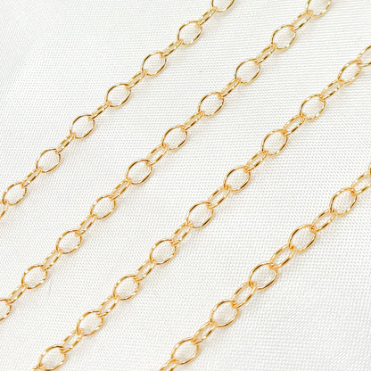 14K Gold-Filled Smooth Cable Chain