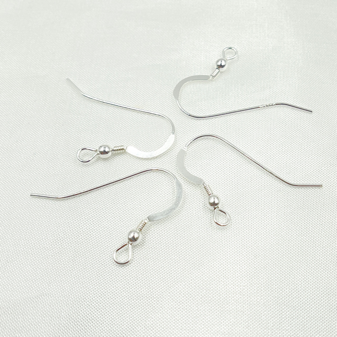 925 Sterling Silver Ear Wire with coil. EW1