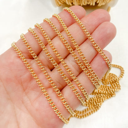 14K Gold Filled Curb Chain