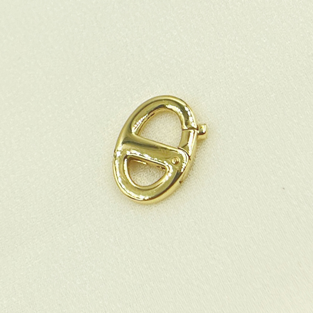 Gold Plated 925 Sterling Silver Gucci Style Clasp 17x12mm. 367