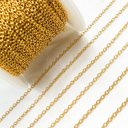 Gold-Filled Smooth Cable Chain.