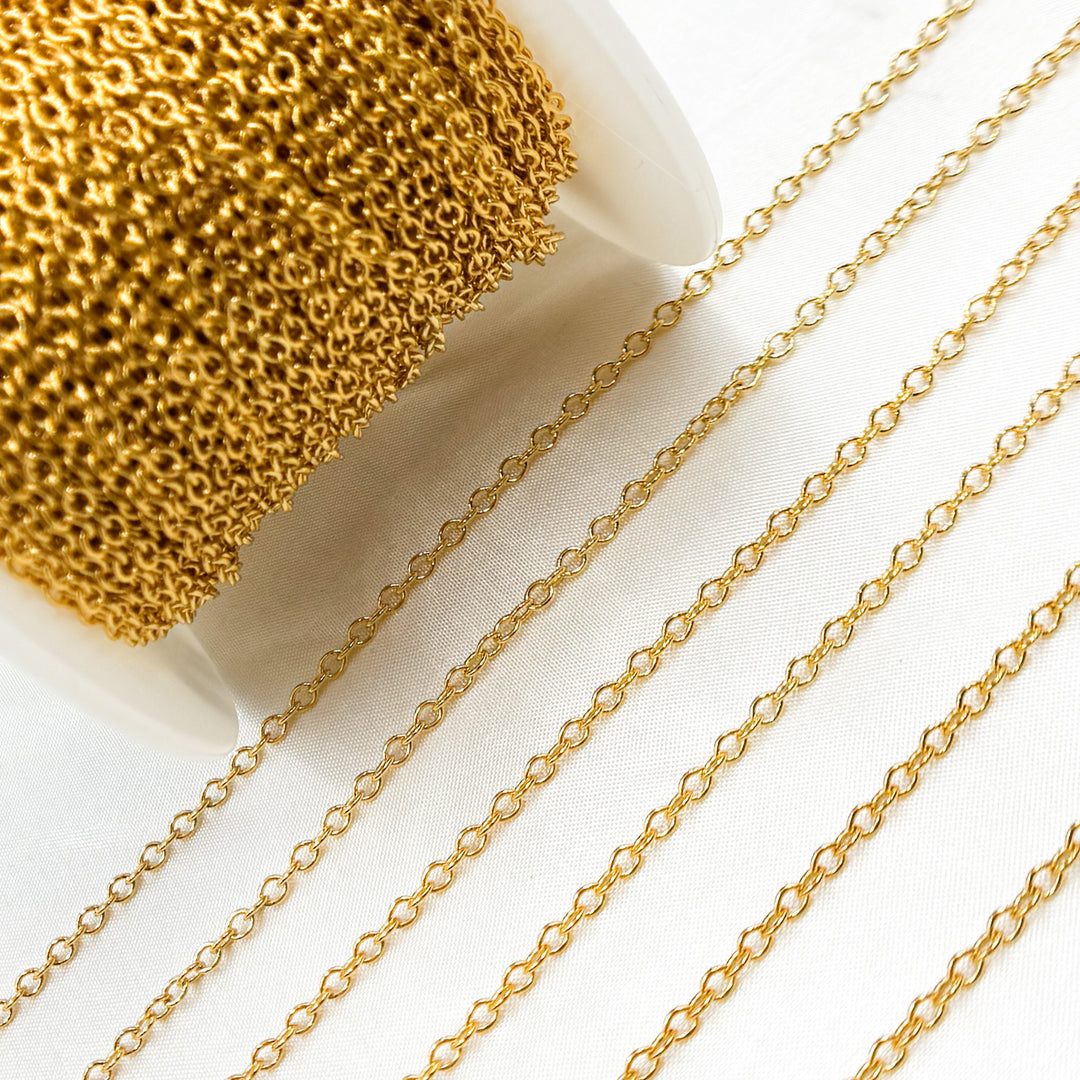 Gold-Filled Smooth Cable Chain. 2214GF