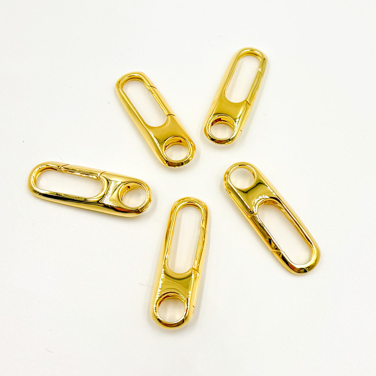Gold Plated Sterling Silver Oval Clasp