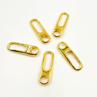Gold Plated Sterling Silver Oval Clasp
