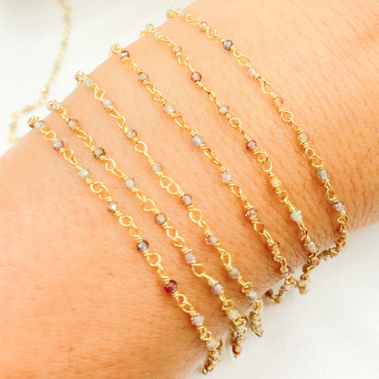 Tunduru Sapphire Wire Wrap Chain