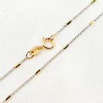 Load image into Gallery viewer, 14K Solid Gold Satellite Bar Chain
