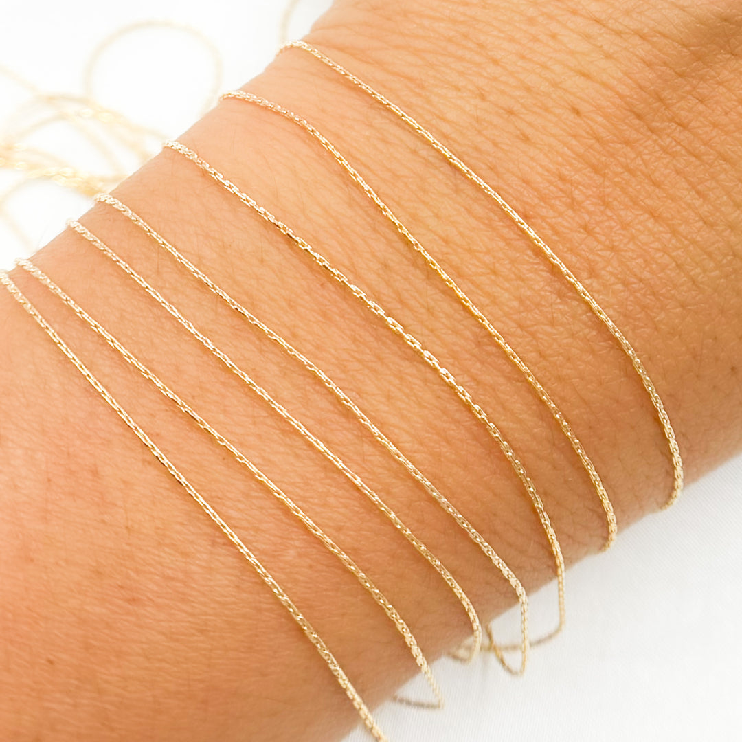 1285GF. 14K Gold-Filled Dainty Snake Chain