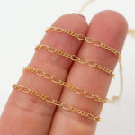 Load image into Gallery viewer, 1653CGF. 14k Gold Filled 3 Long and 5 Short Link Chain