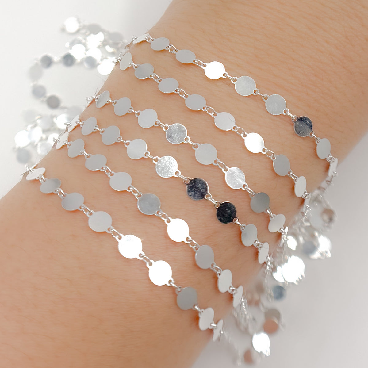 Sterling Silver Disc Chain