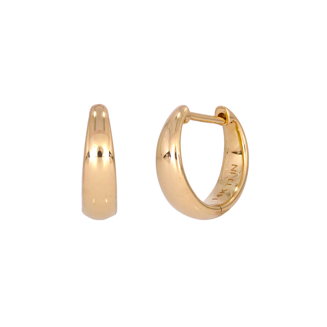 EHZ57471. 14K Solid Gold Huggies