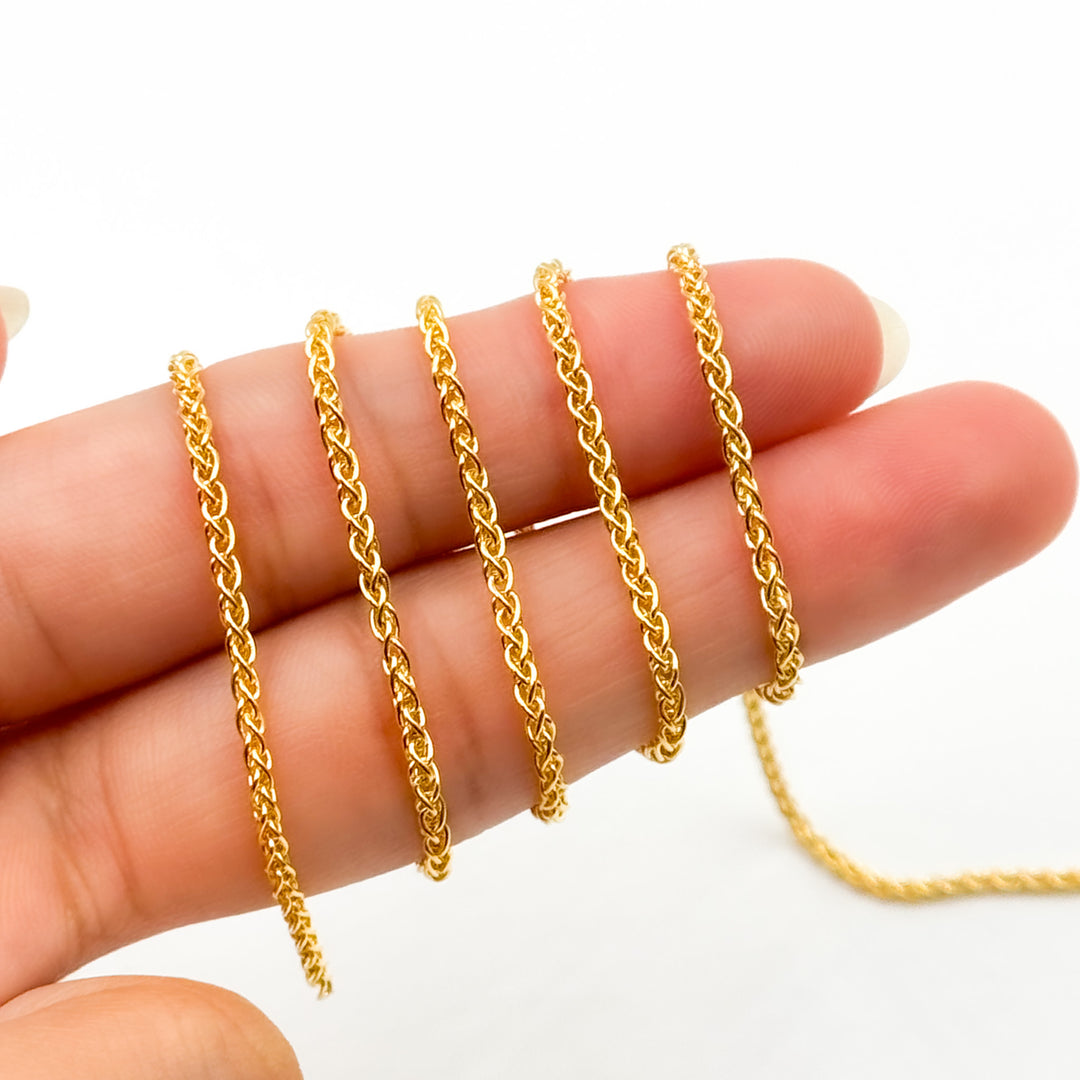 14k Gold Wheat Chain